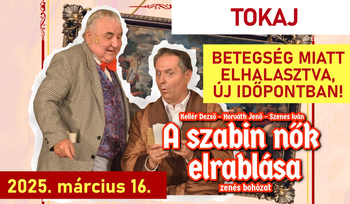 A szabin nők elrablása - ÚJ IDŐPONTBAN!